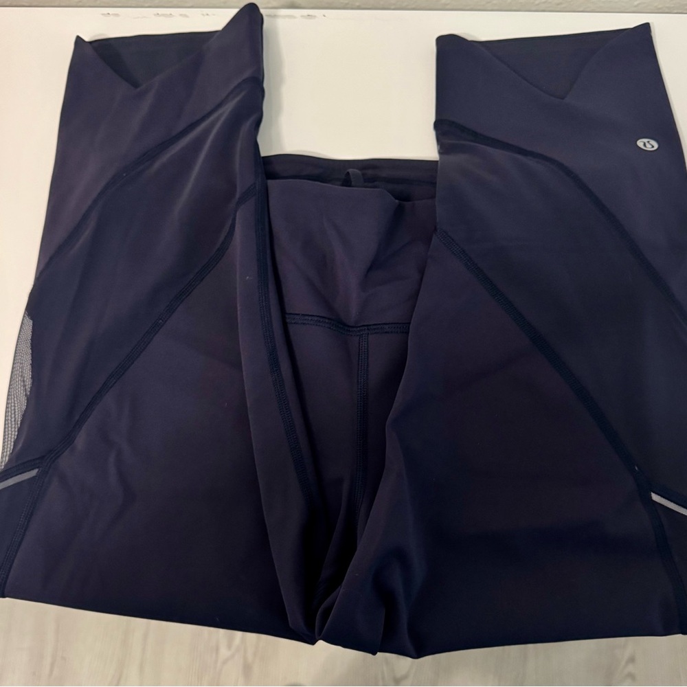 Lululemon Black Leggings with Mesh Details